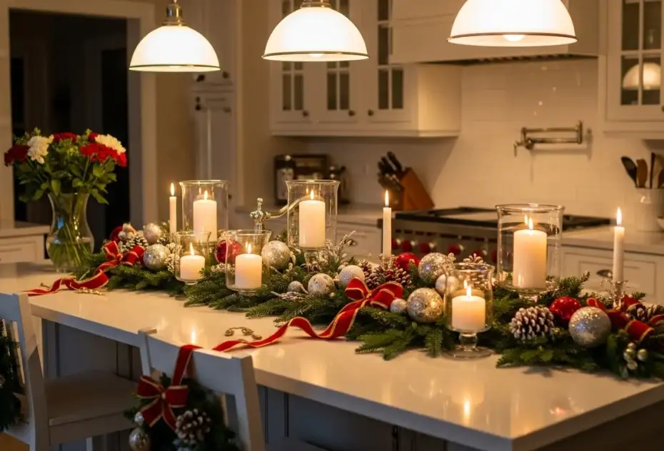 23 Brilliant Kitchen Island Christmas Decor Ideas You’ll Adore