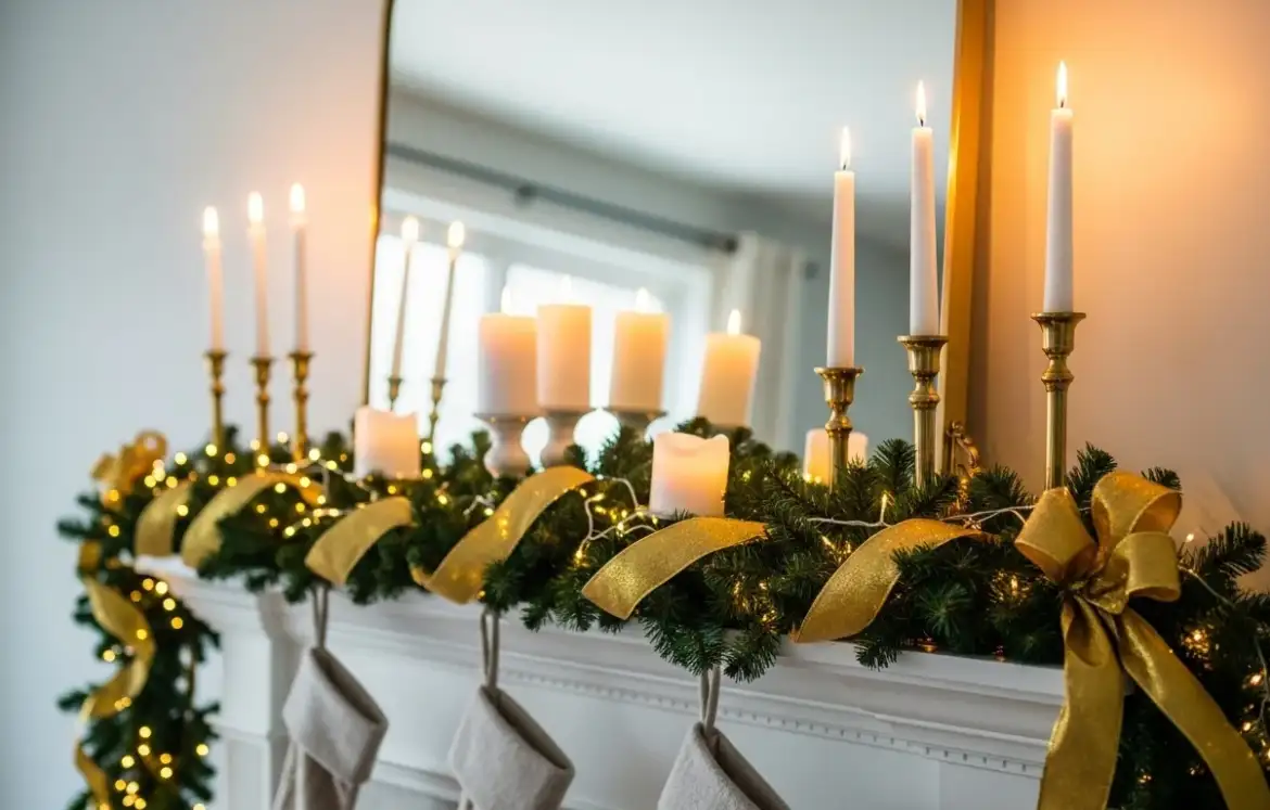 24 Elegant Mantle Christmas Decor Ideas for a Classic Holiday Look