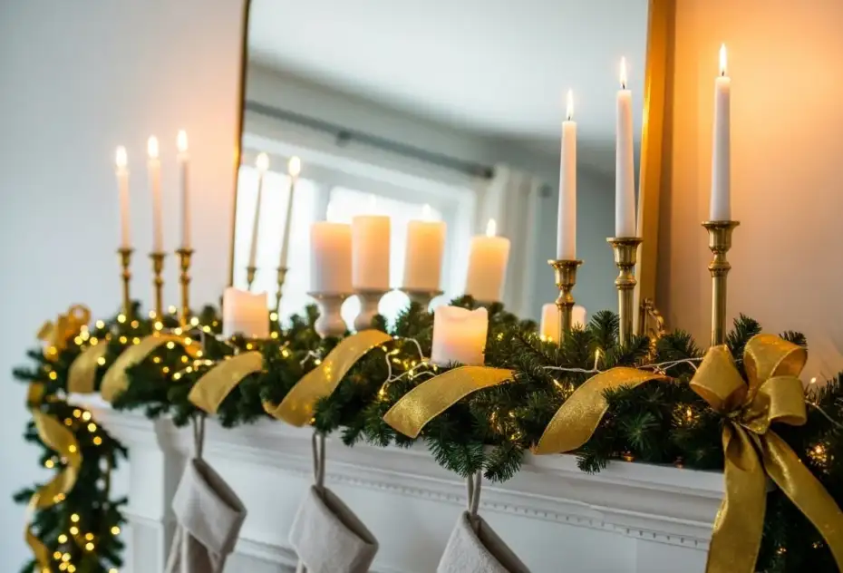 24 Elegant Mantle Christmas Decor Ideas for a Classic Holiday Look