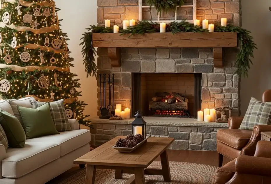 23 Rustic Christmas Decor Ideas for Warm Country Aesthetics