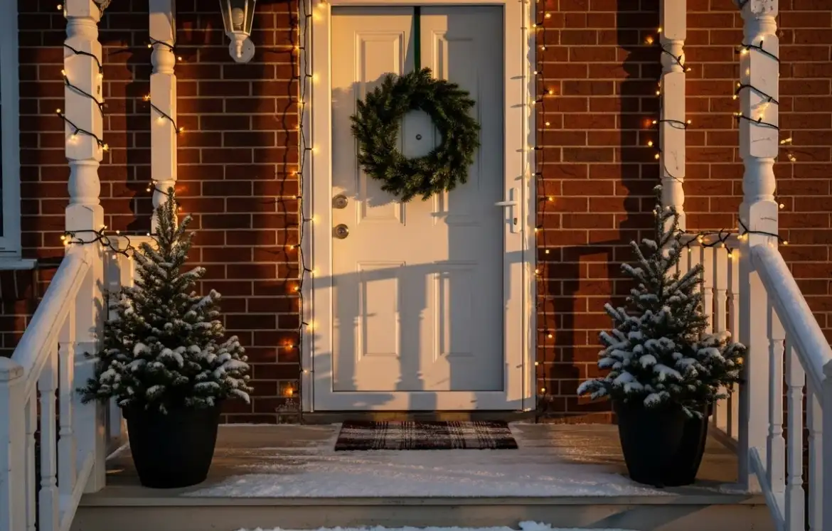 25 Charming Small Porch Christmas Decor Ideas That Pop