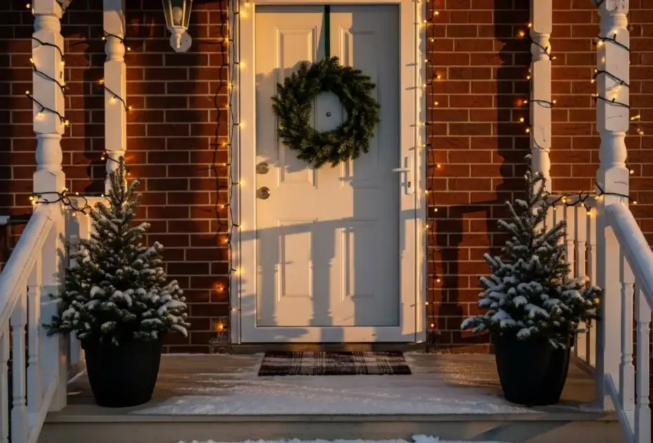 25 Charming Small Porch Christmas Decor Ideas That Pop