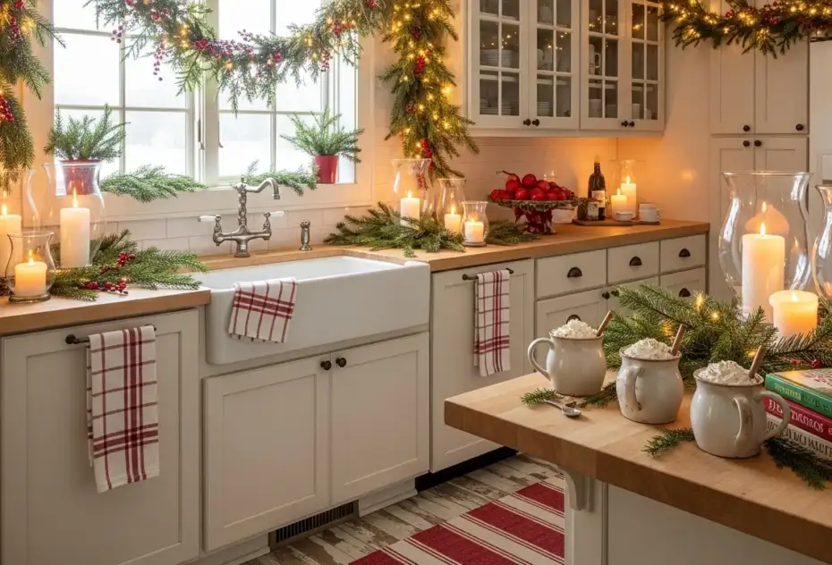 25 Cozy Christmas Kitchen Decor Ideas to Fill Your Home With Cheer