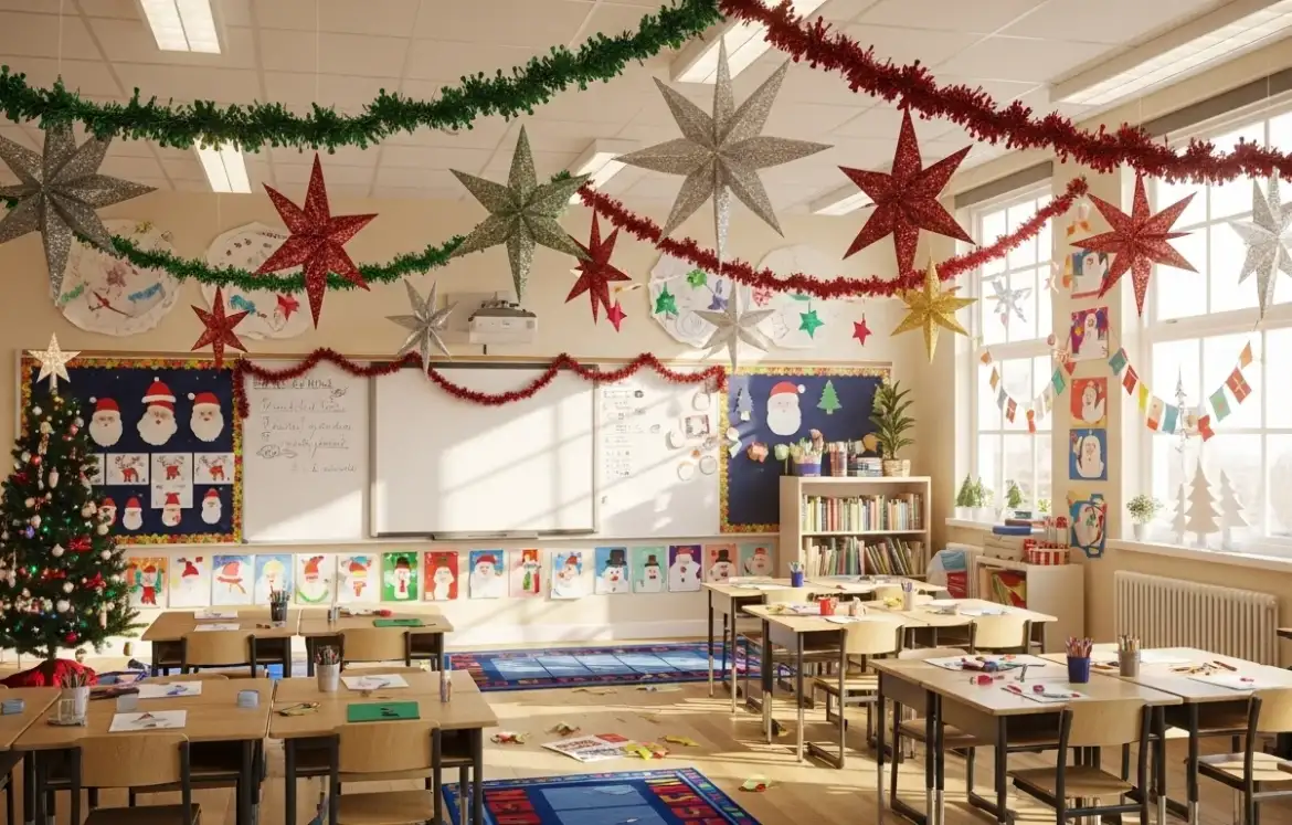26 Festive Classroom Christmas Decor Ideas That Kids Will Love