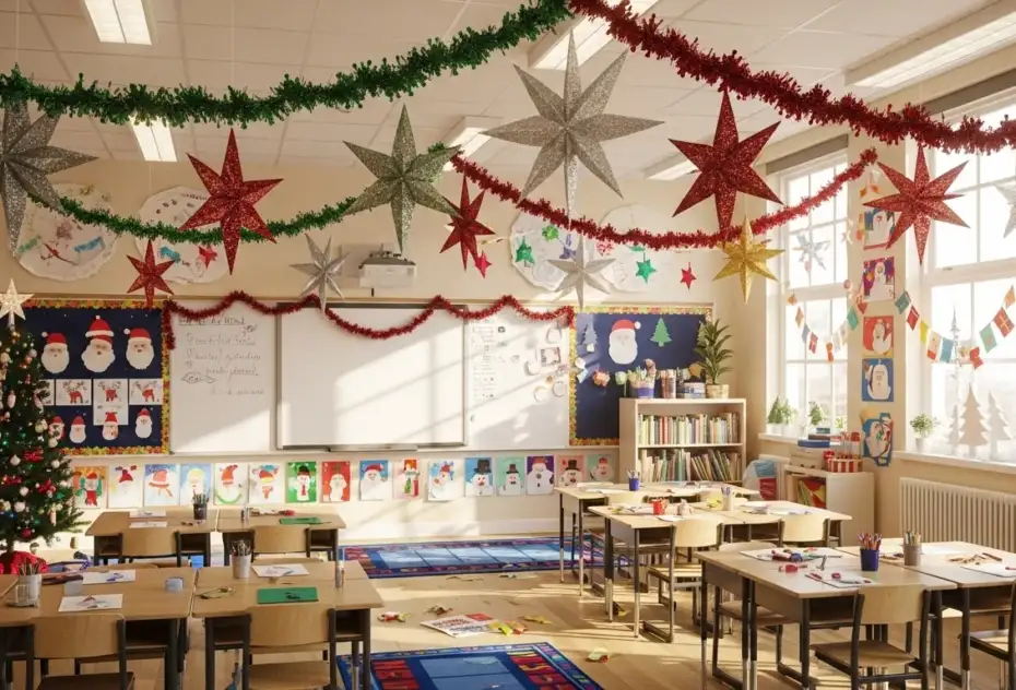 26 Festive Classroom Christmas Decor Ideas That Kids Will Love