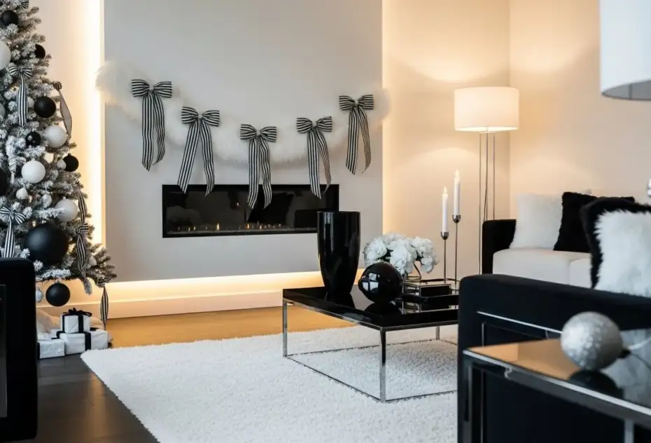 25 Black & White Christmas Decor Ideas for a Modern Holiday Twist
