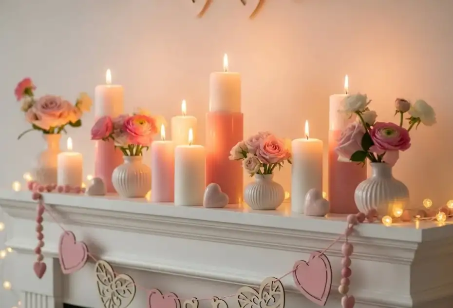24 Charming Valentine Mantel Decor Ideas for Instant Warmth