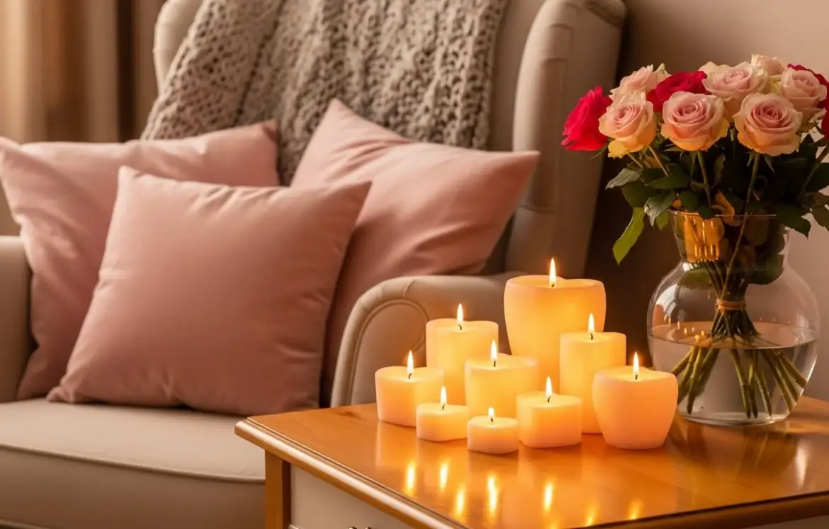 How to Decorate With Candles for Valentine Day Safely