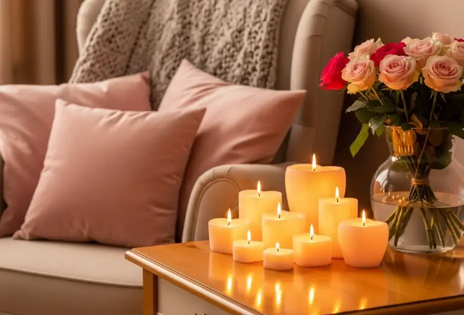 How to Decorate With Candles for Valentine Day Safely